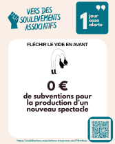 publication 1 jour, 1 asso, 1 alerte - Collective Fléchir le vide en avant